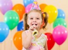 festa, bambina, tempo libero, palloncini