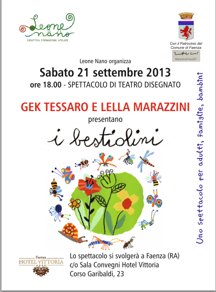 I bestiolini: il teatro disegnato per piccoli a Faenza. Prevendite entro il 18