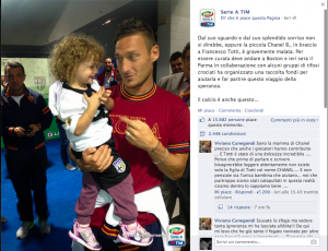 Foto tratta dalla Pagina Facebook Serie A Tim