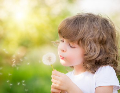 allergia, primavera, parco, bambini