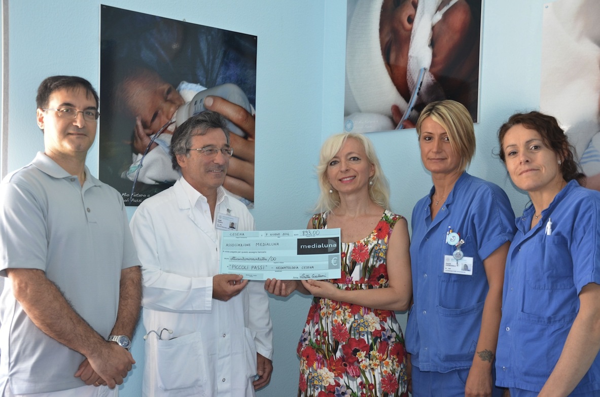 A sostegno di "Piccoli passi": una donazione per i pazienti della pediatria del Bufalini