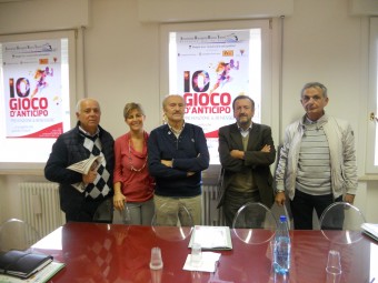 da sinistra Enzo Riceputi, Annalisa Bertozzi, Franco Urbini, Leonardo Belli e Pier Antonio Marongiu