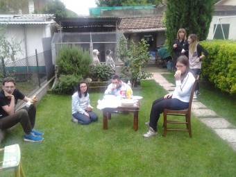 uno dei momenti della merenda (progetto Diverso da chi?)