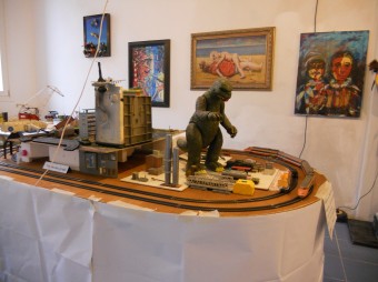 plastico di ambientazione futuristica e in parte odierna, ideato e creato da Mathias Maraldi