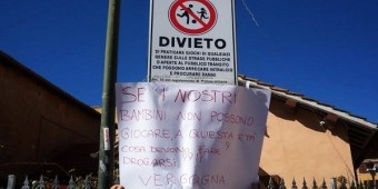 divieto giocare area