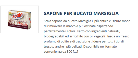 Sapone Marsiglia Scala