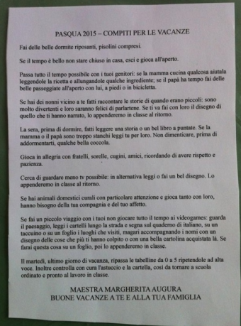 Compiti pasqua