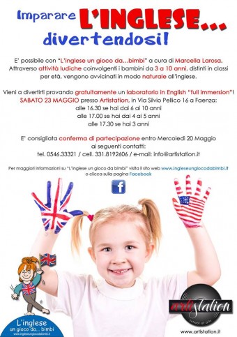 volantino laboratorio inglese un gioco da bimbi