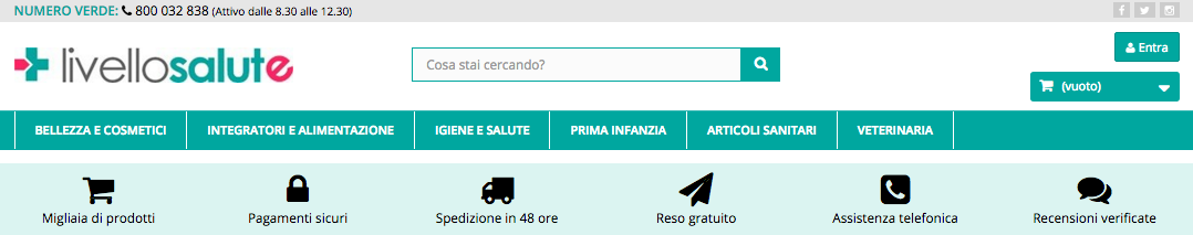 livello salute foto in alto
