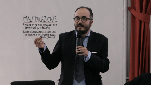 Se il prof è impreparato: l'ironia di Raimo a Ravenna