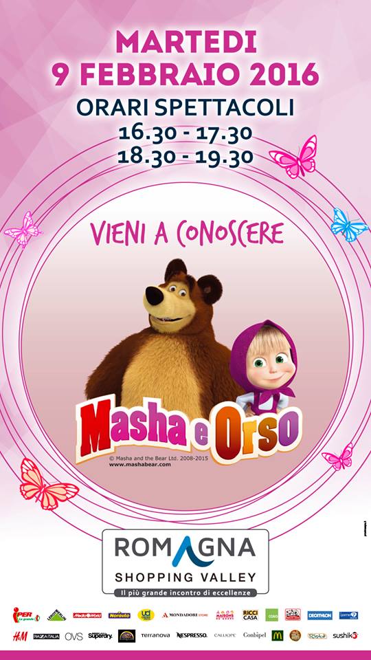 romagna shopping valley masha e orso