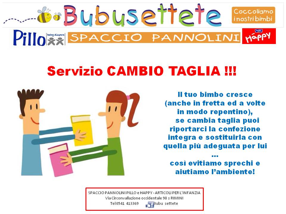 Servizio CAMBIO TAGLIA