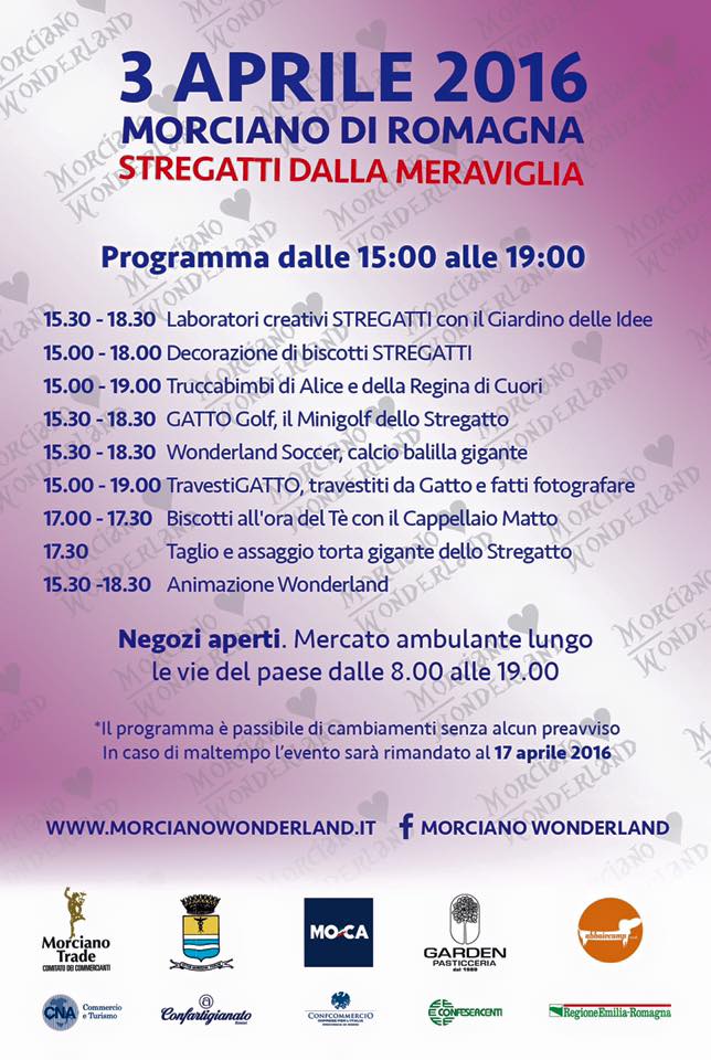 morciano wonderland programma
