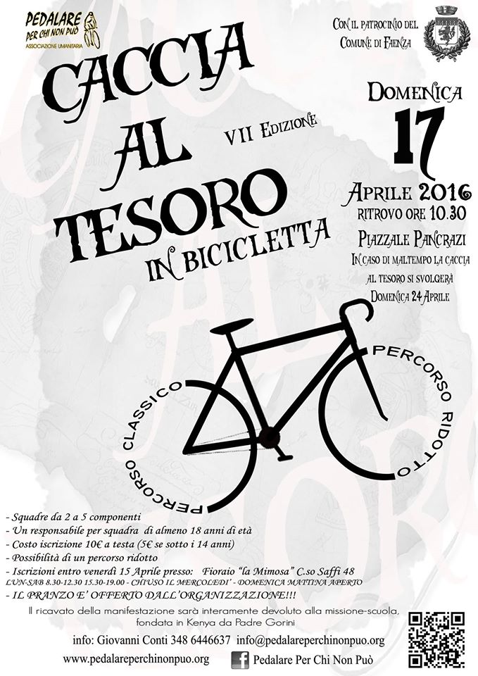 caccia tesoro bici faenza