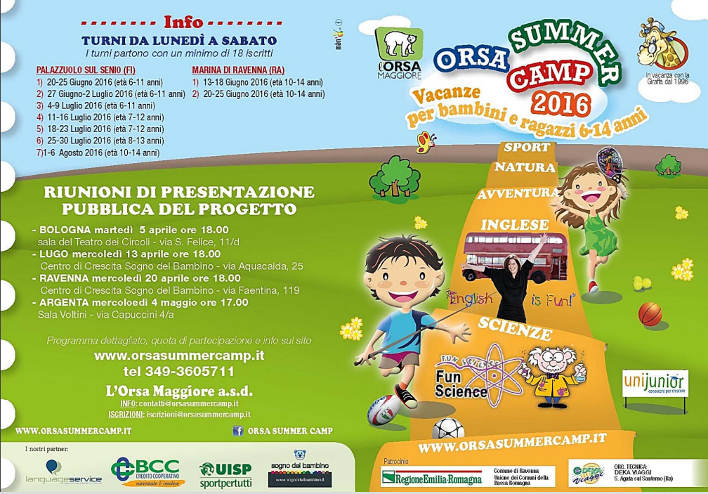 settimane orsa summer camp