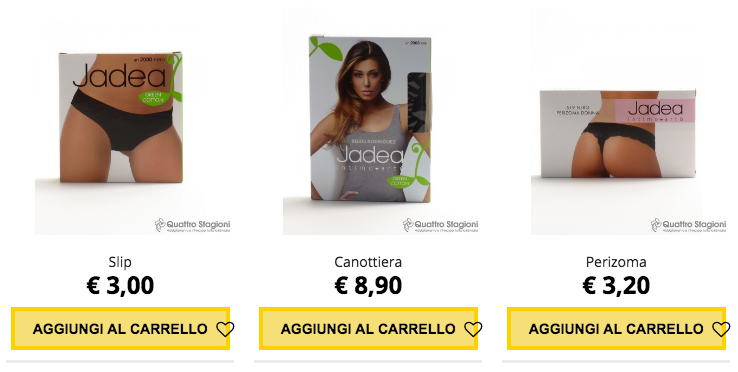 Intimo Jadea - Quattro Stagioni