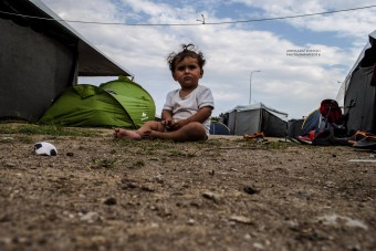 Un bimbo a Eko Camp (foto di Abdulazez Duhkan)