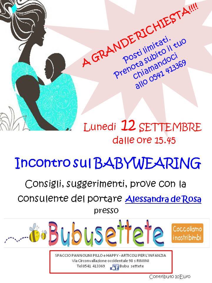 baby wearing bubu settete