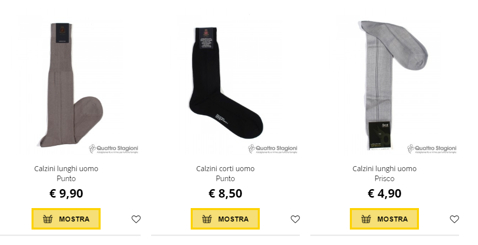 calzini uomo quattro stagioni