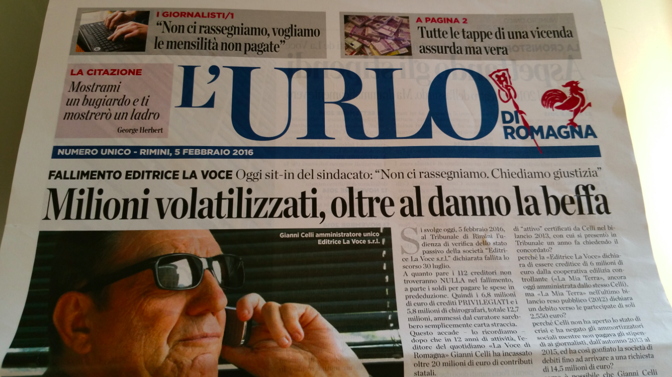 Arrestato Celli, ex editore della Voce: bancarotta e falso
