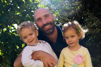 Marcello Florita con Filippo e Francesca