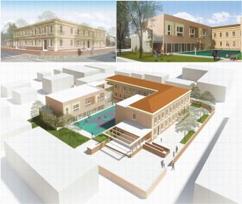 Rendering - progetto scuola primaria di Conselice