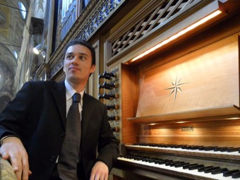 L'organista Stefano Manfredini