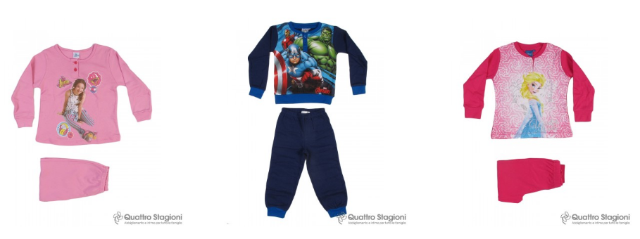 Pigiami per tutta la famiglia, la scelta è ampia da Quattro Stagioni