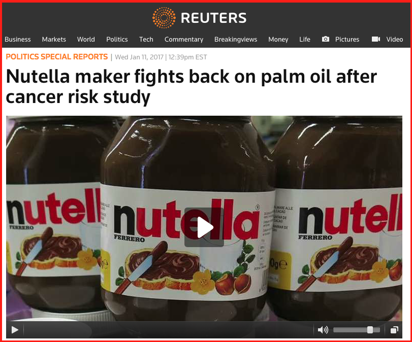Nutella cancro