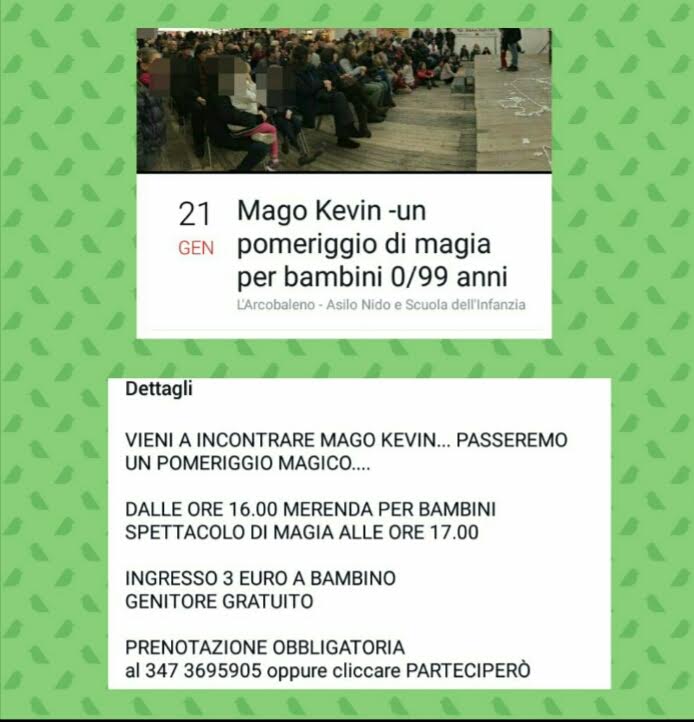 mago kevin arcobaleno