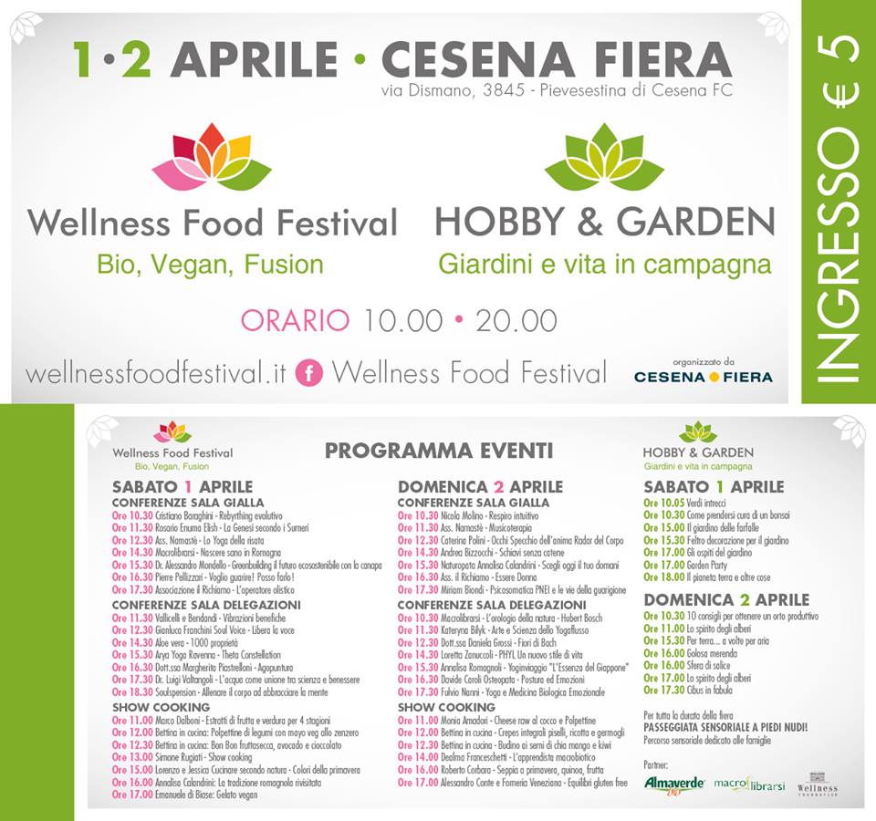 programma wellness food festival 2017