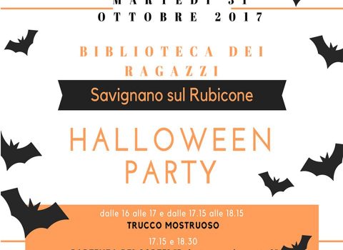 Halloween party in biblioteca a Savignano sul Rubicone