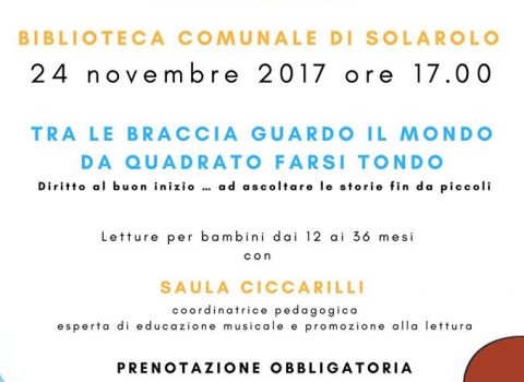 “Storie fin da piccoli” in biblioteca a Solarolo