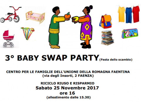 Baby swap party al centro per le famiglie di Faenza