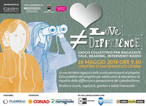 Love difference, a Cesena gli adolescenti prevengono il bullismo