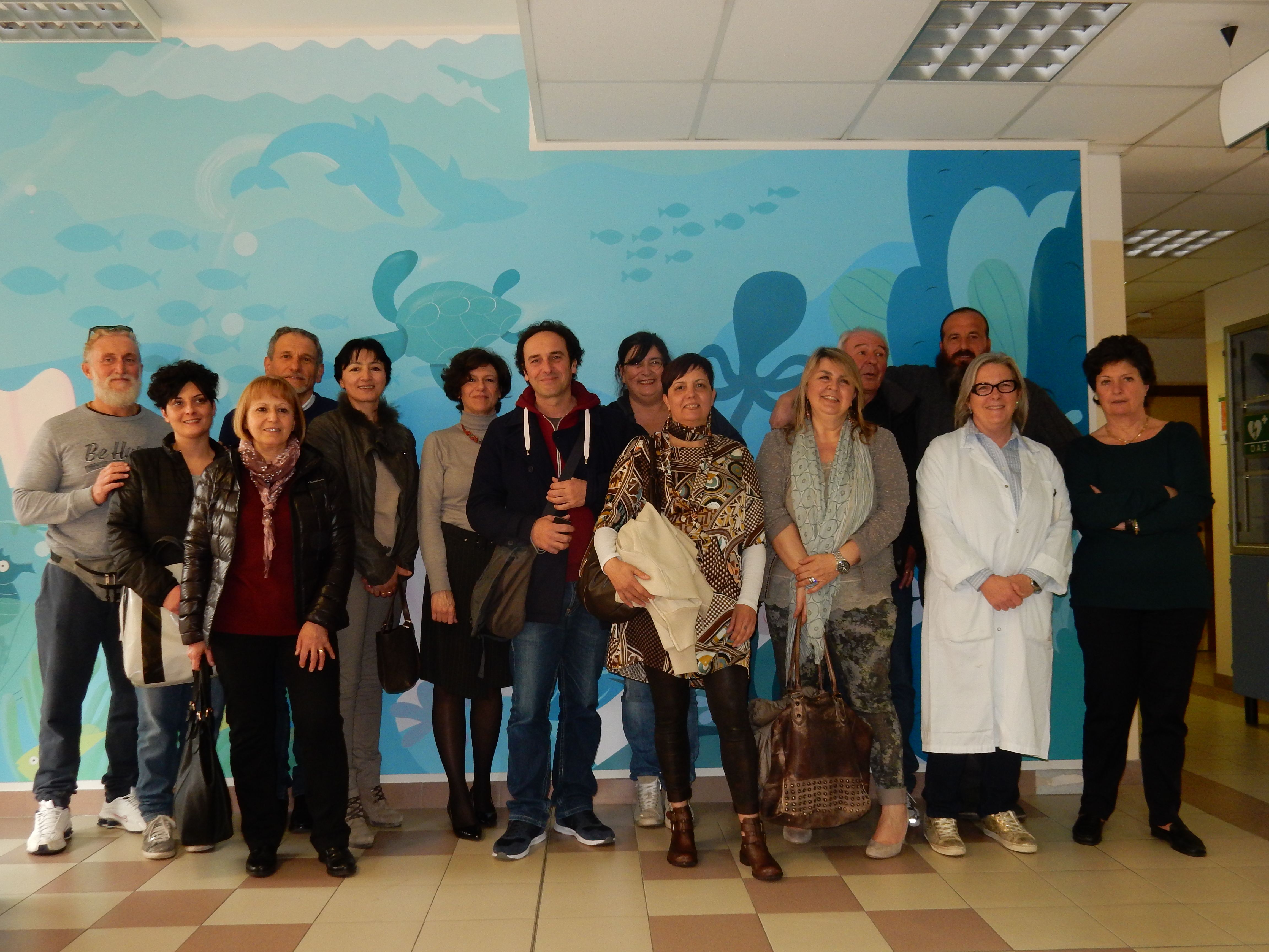 "Qualcosa di grande per i più piccoli: murales negli ambulatori di Cesena