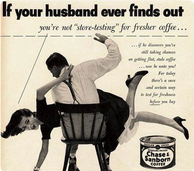 Quando le donne venivano sculacciate nelle pubblicità