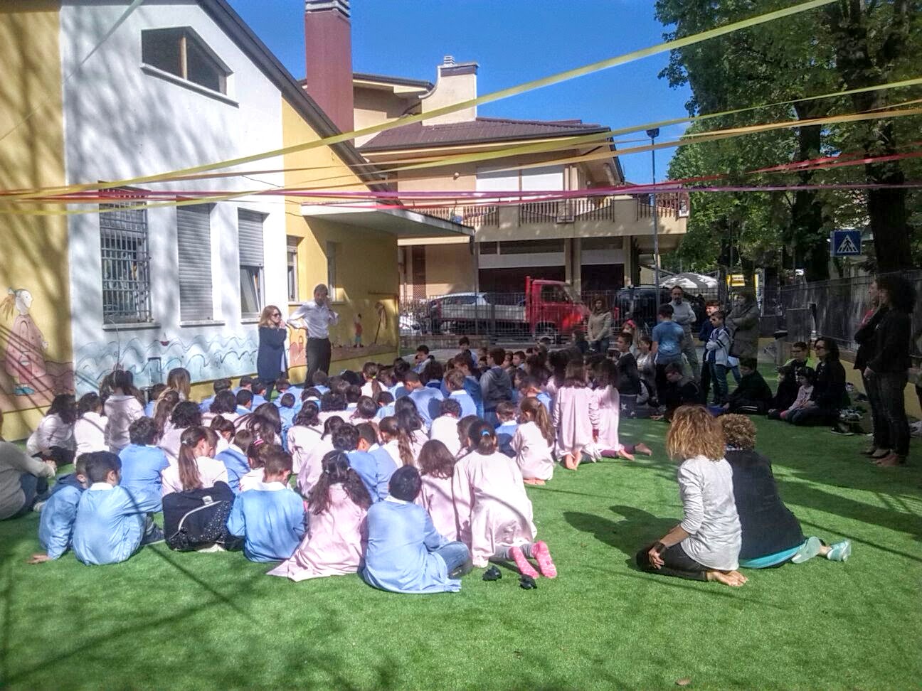 Un'aula all'aperto per gli alunni della scuola di Torre Pedrera