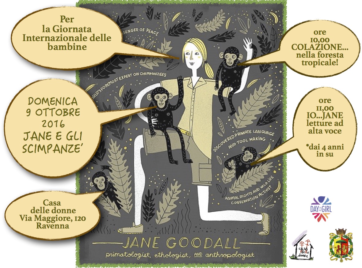 Jane, la donna scienziata: letture e colazione alla Casa delle donne
