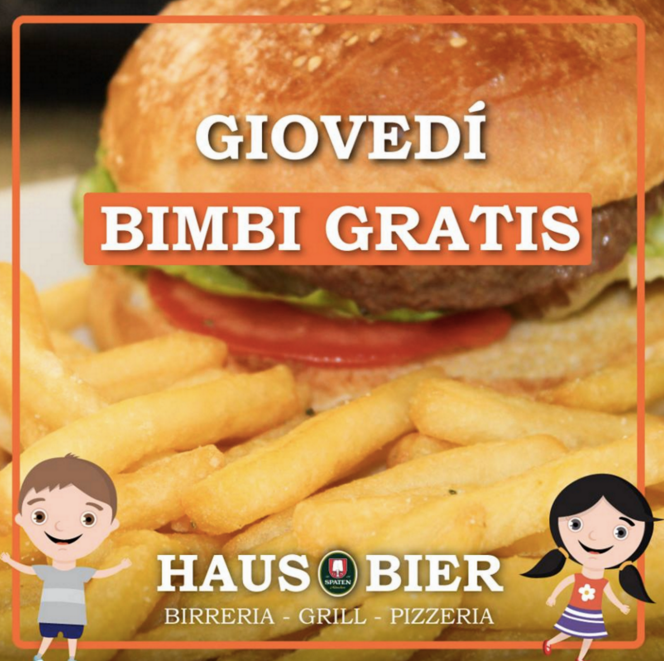 All'Haus Bier di Alfonsine cena in famiglia con promozione Bimbi gratis