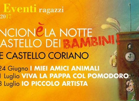 Arancionè la notte al castello dei bambini a Coriano