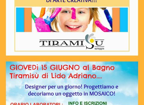 Laboratorio di mosaico per bambini a Punta Marina